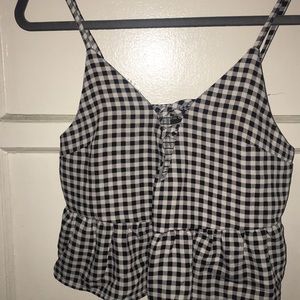 Cropped Checker Shirt